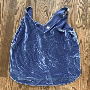 Loft Crushed Velvet Blouse